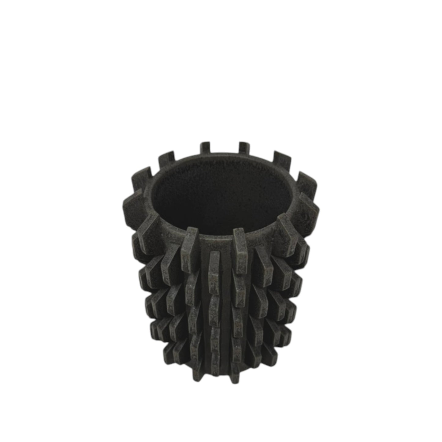 Brutalist Vase - Charcoal Medium