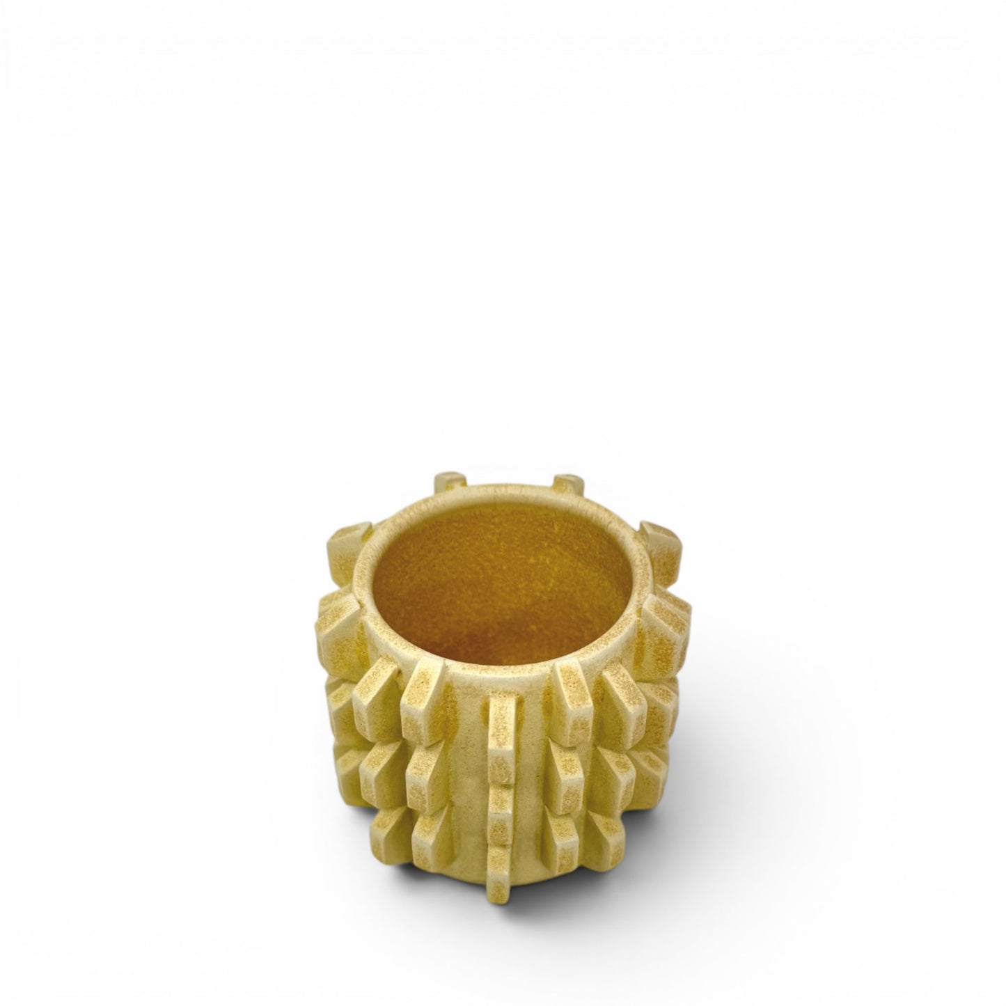 Brutalist Pen Holder - Yellow
