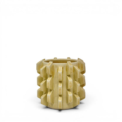 Brutalist Pen Holder - Yellow