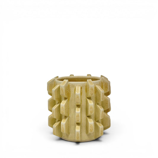 Brutalist Pen Holder - Yellow