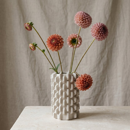 Brutalist Vase - White Large