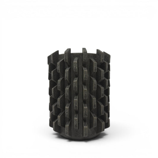 Brutalist Vase - Charcoal Medium