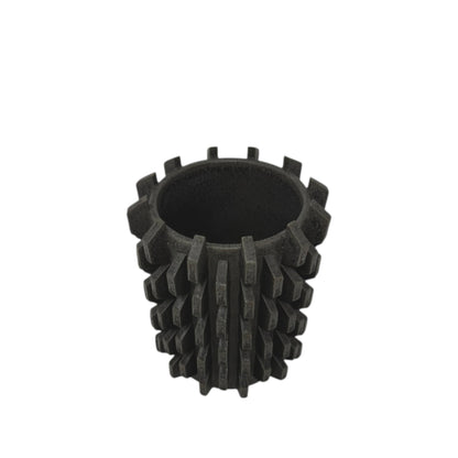 Brutalist Vase - Charcoal Medium