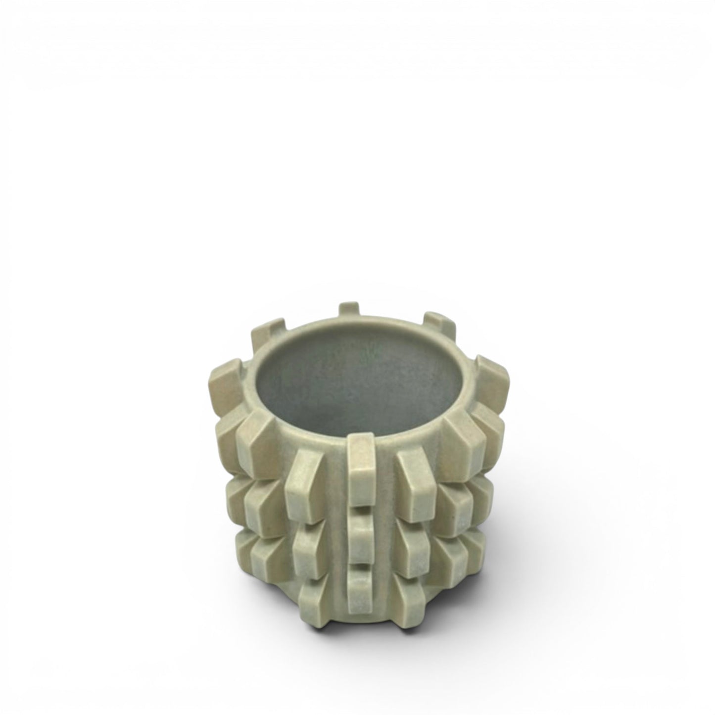 Brutalist Pen Holder - Light Green