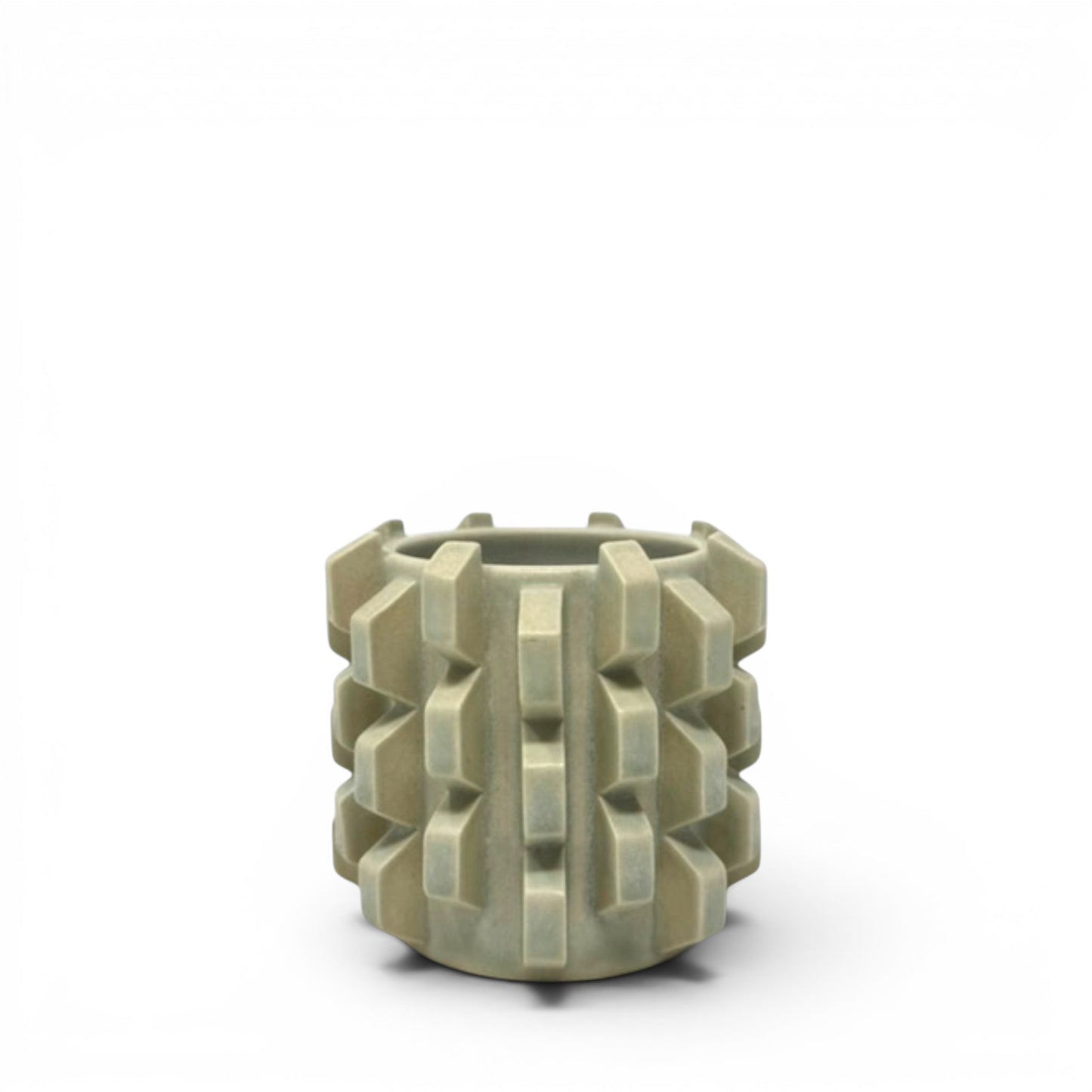 Brutalist Pen Holder - Light Green