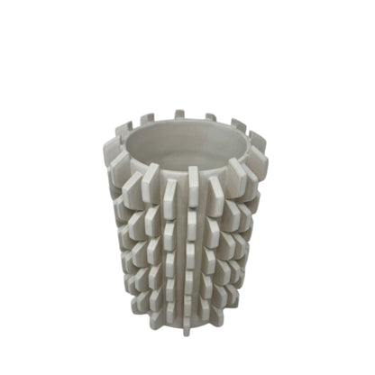 Brutalist Vase - White Large
